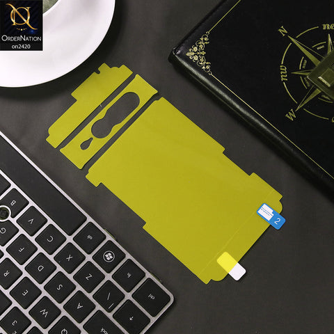 Google Pixel 7 Pro Cover - Transparent - Transparent Hydro Jell Skin Film Unbreakable Back Sheet