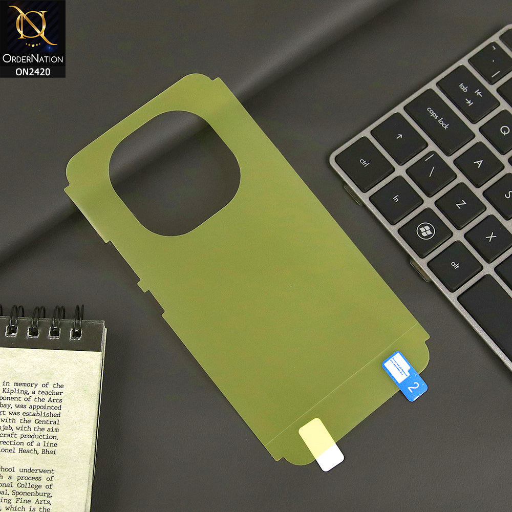 Xiaomi Redmi Note 14 5G - Protector - Transparent Hydro Jell Skin Film Unbreakable Back Protector Sheet