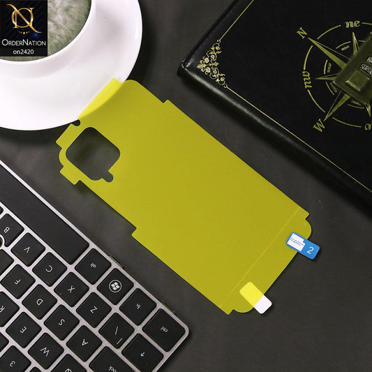 Samsung Galaxy A12 Cover - Transparent - Transparent Hydro Jell Skin Film Unbreakable Back Sheet