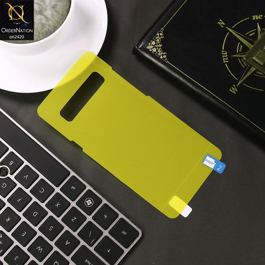 Samsung Galaxy S10 5G Cover - Transparent - Transparent Hydro Jell Skin Film Unbreakable Back Sheet