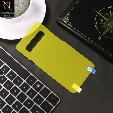 Samsung Galaxy S10 5G Cover - Transparent - Transparent Hydro Jell Skin Film Unbreakable Back Sheet