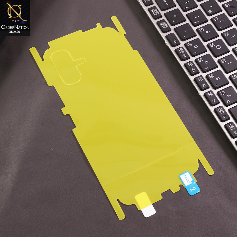 Infinix Smart 20 Back Protector Sheet - Transparent - Transparent Hydro Jell Skin Film Unbreakable Back Protector Sheet
