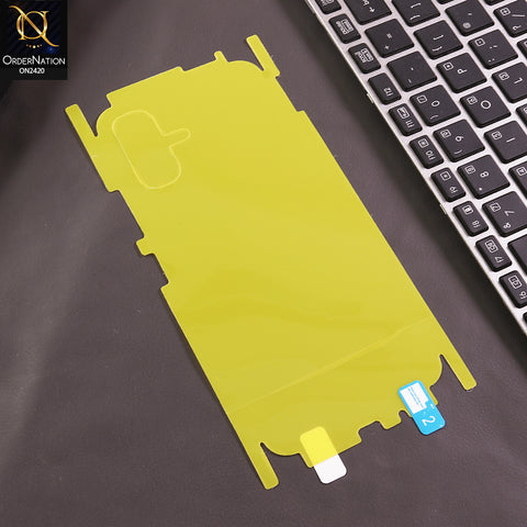 Infinix Smart 20 Back Protector Sheet - Transparent - Transparent Hydro Jell Skin Film Unbreakable Back Protector Sheet
