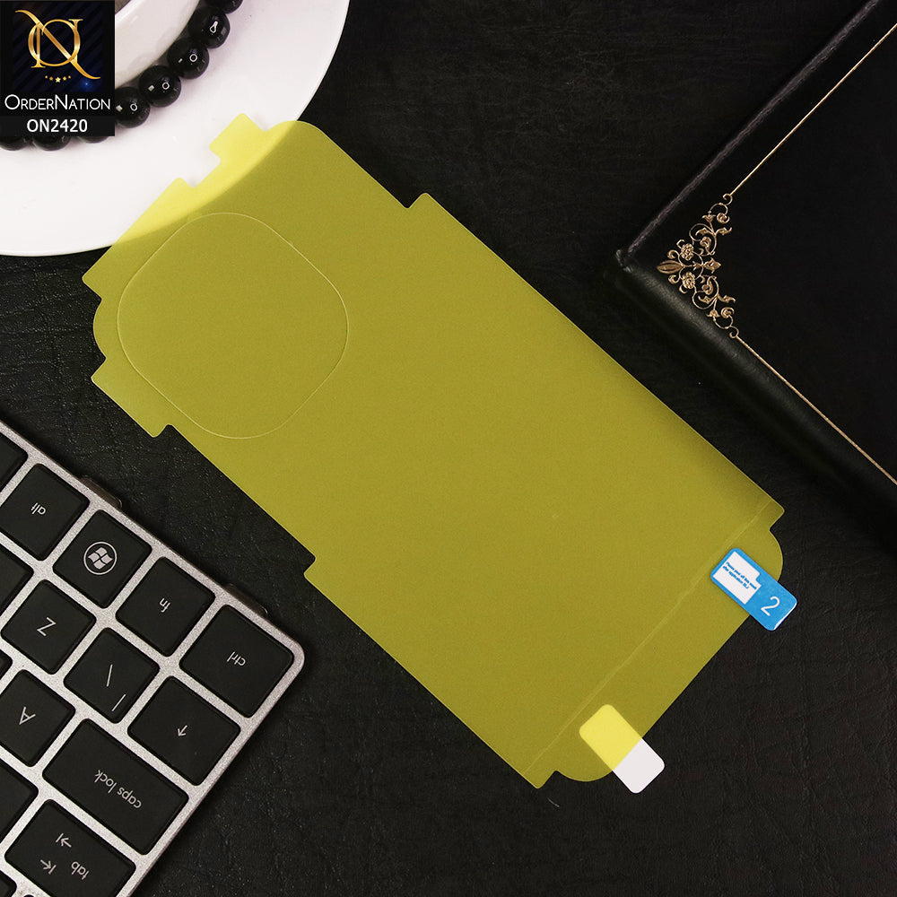 Tecno Pop 9 Back Sheet - Transparent Hydro Jell Skin Film Unbreakable Back Sheet