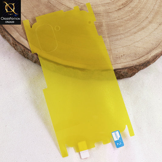 Tecno Spark Go 3 Cover - Transparent  - Hydro Jell Skin Film Unbreakable Back Sheet
