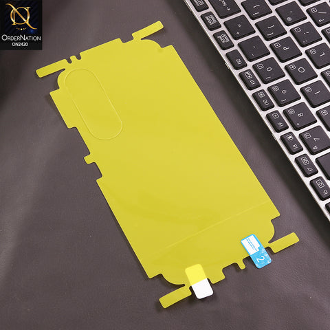 Vivo S50t Back Protector Sheet - Transparent - Transparent Hydro Jell Skin Film Unbreakable Back Protector Sheet