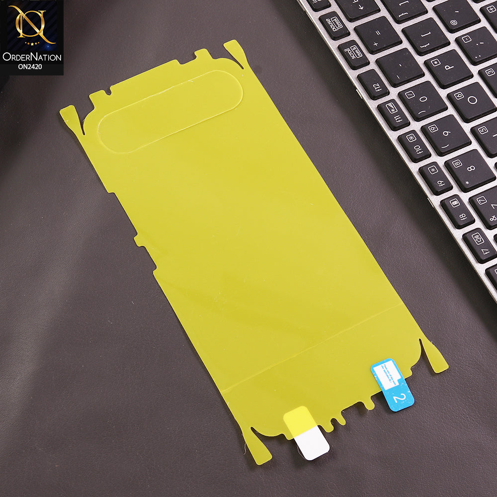 Vivo V80 Lite Back Protector Sheet - Transparent - Transparent Hydro Jell Skin Film Unbreakable Back Protector Sheet