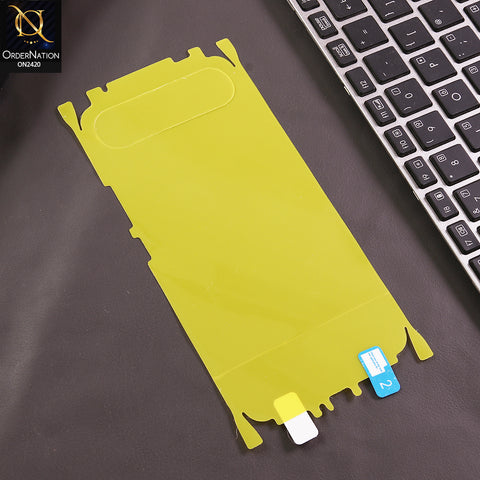 Vivo V80 Lite Back Protector Sheet - Transparent - Transparent Hydro Jell Skin Film Unbreakable Back Protector Sheet