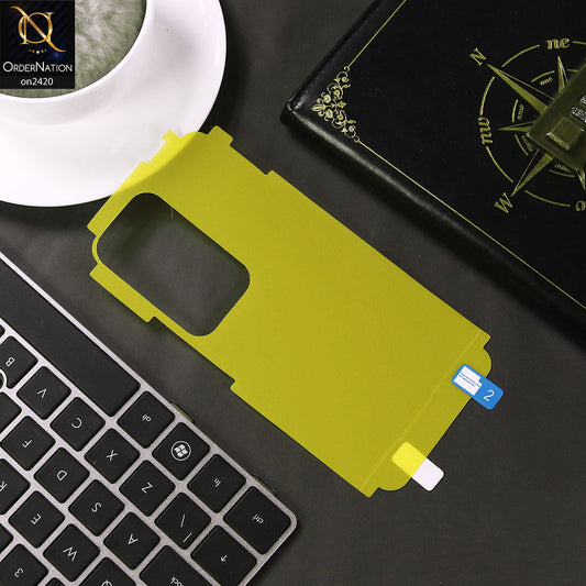 Vivo Y18 Cover - Transparent - Transparent Hydro Jell Skin Film Unbreakable Back Sheet
