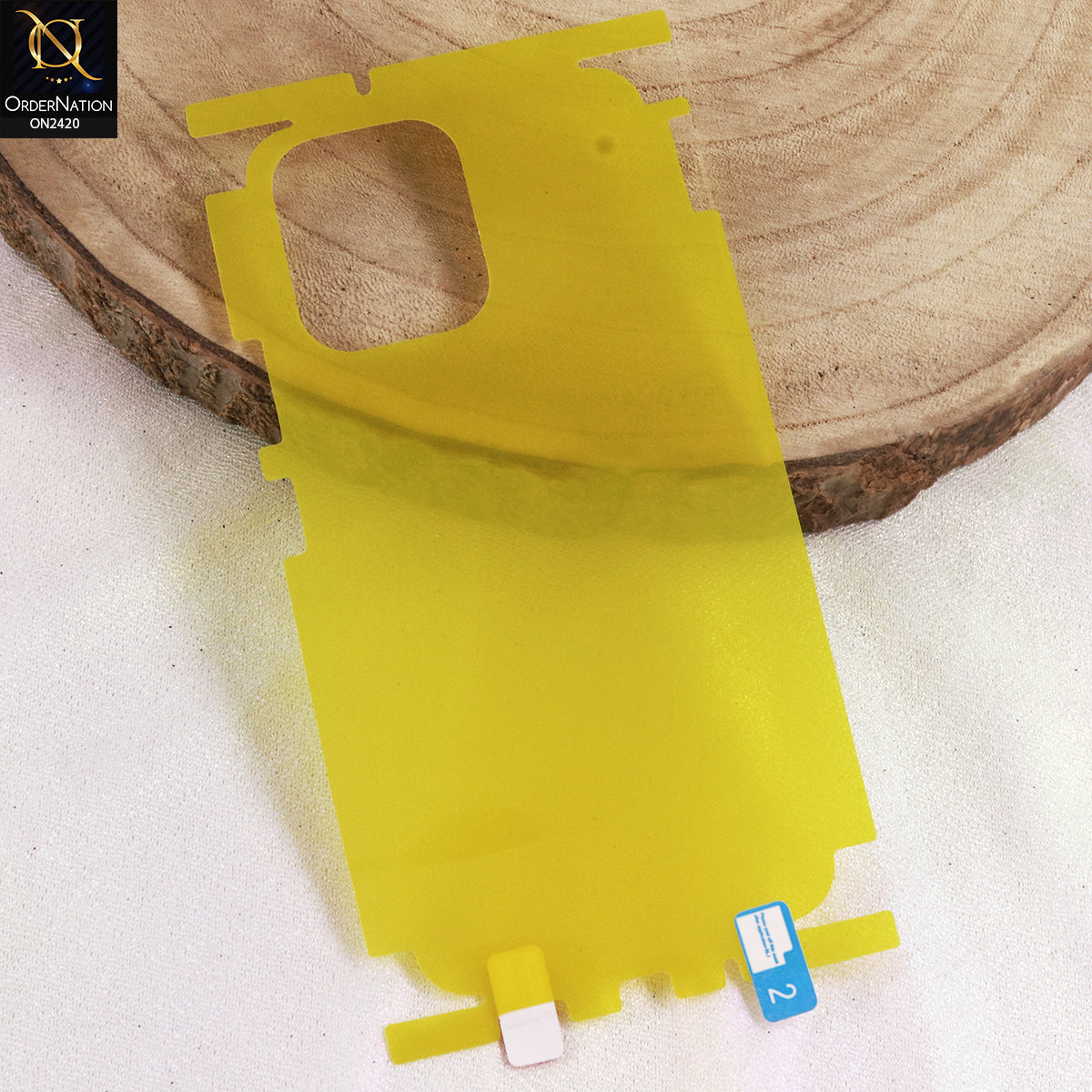 Vivo Y31D Cover - Transparent  - Hydro Jell Skin Film Unbreakable Back Sheet