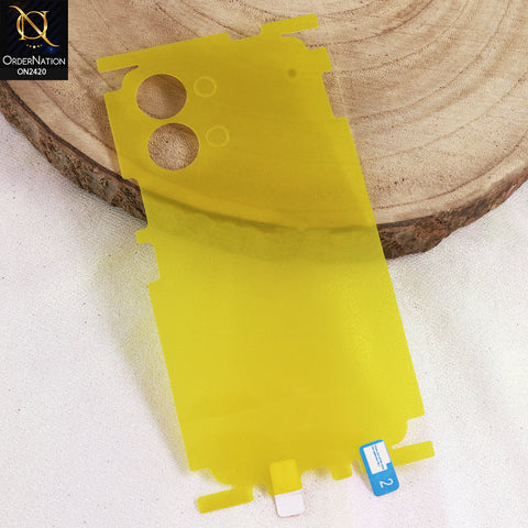 Vivo Y05 Cover - Transparent  - Hydro Jell Skin Film Unbreakable Back Sheet