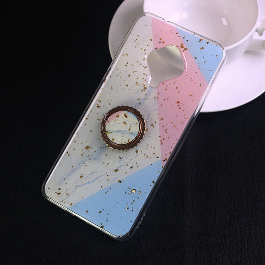 Vivo S1 Pro Cover - Design 5 - New Stylish Colorful Marble 3D Foil Design Case with Ring Holder