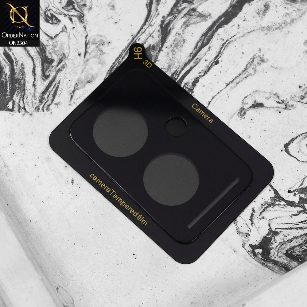 Oppo F25 Pro Camera Protector - Black -  9H Ultra Thin Scratch-Resistant Camera Lens Glass Protector