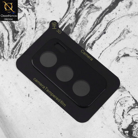 Oppo Reno 12 Camera Protector - Black -  9H Ultra Thin Scratch-Resistant Camera Lens Glass Protector