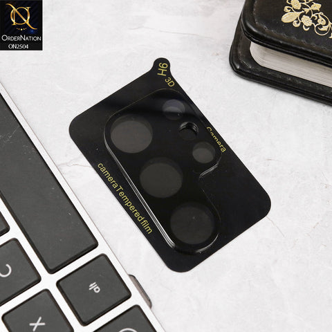 Samsung Galaxy S25 Ultra Cover - Black - 9H Ultra Thin Scratch-Resistant Camera Lens Glass Protector