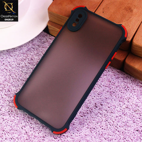 iPhone XS / X - Dark Green - Translucent Matte Shockproof Full Camera Protection Case