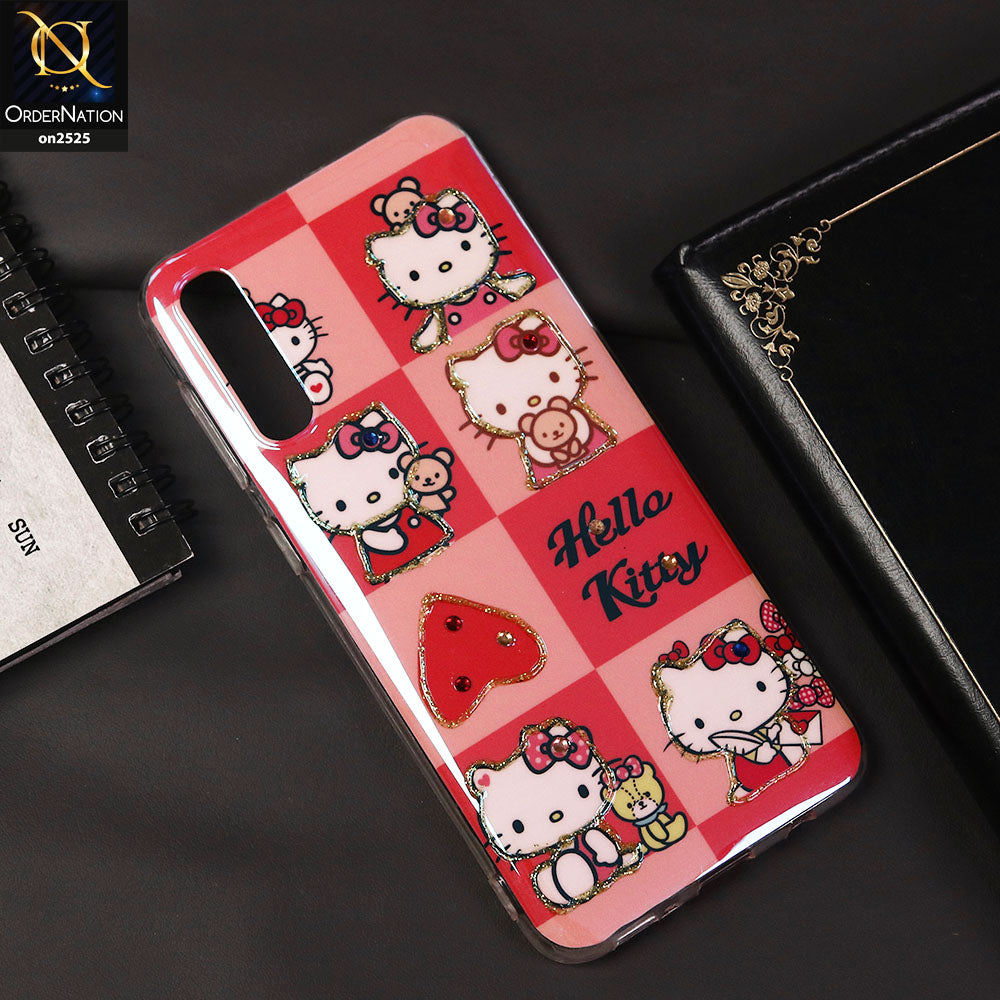 Samsung Galaxy A50s Cover - Design 4 - Girlish Fashion Style Shiny Soft Case
