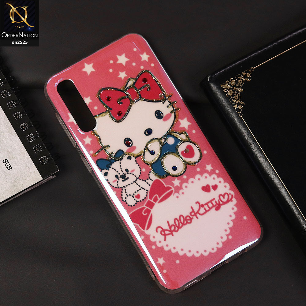 Samsung Galaxy A50s Cover - Design 7 - Girlish Fashion Style Shiny Soft Case