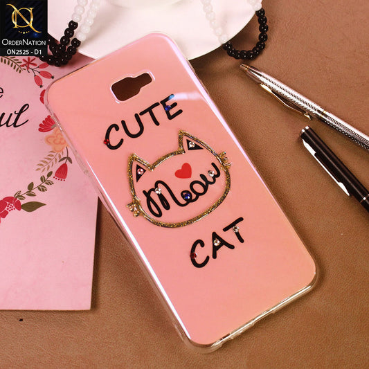 Samsung Galaxy J4 plus Cover - Design 1 - Girlish Fashion Style Shiny Soft Case