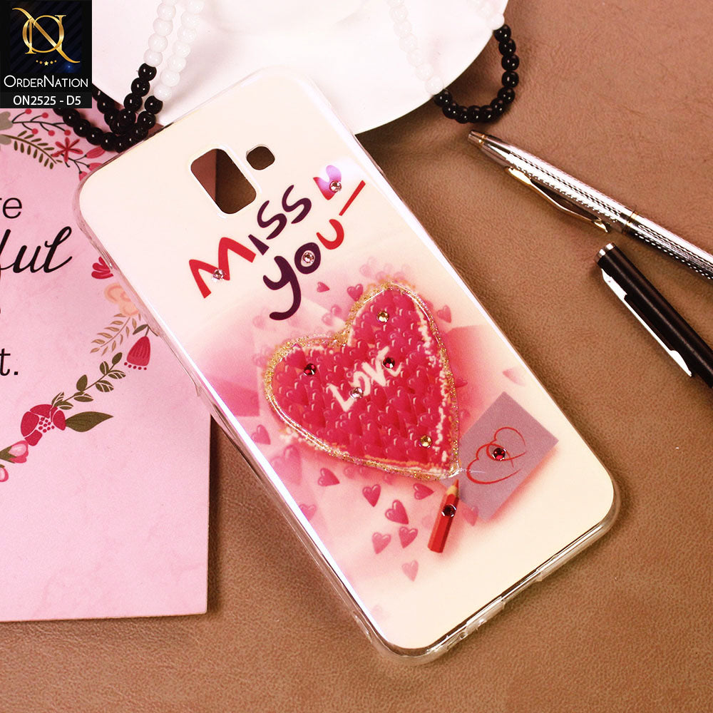 Samsung Galaxy J6 Plus 2018 Cover - Design 5 - Girlish Fashion Style Shiny Soft Case