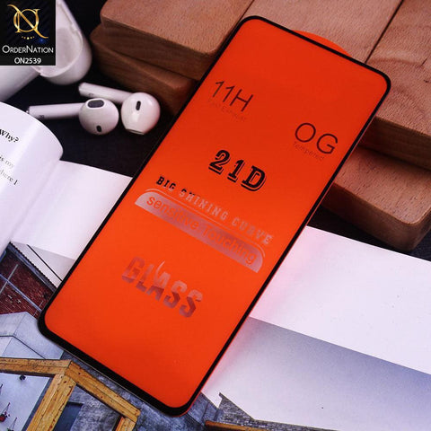 Xiaomi Redmi Note 9 Cover - Black - Xtreme Quality 21D Tempered Glass With 9H Hardness