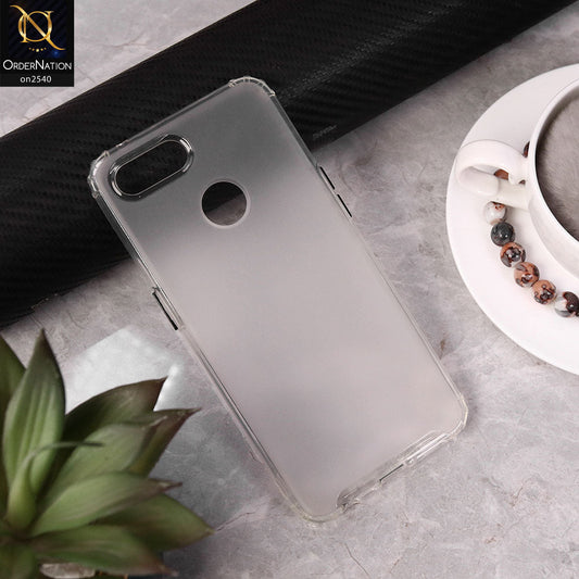 Oppo F9 / F9 Pro Cover - White - Candy Assorted Color Soft Semi-Transparent Case