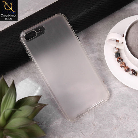 iPhone 8 Plus / 7 Plus Cover - White - Candy Assorted Color Soft Semi-Transparent Case