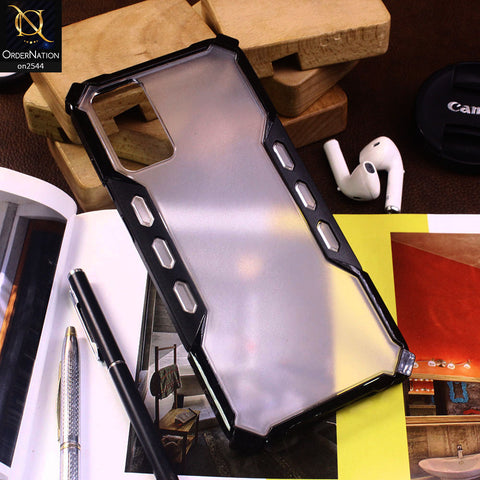 Samsung Galaxy Note 20 - Black- Newest  Semi Transparent Phone Case Soft Border and Hard Back