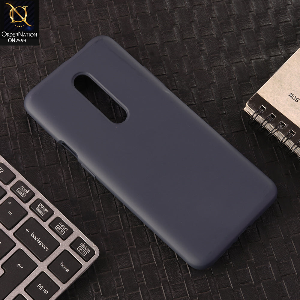 OnePlus 7 Pro Cover - Midnight Blue -  HQ Silica Gel Silicon Shockproof Matte Soft Case
