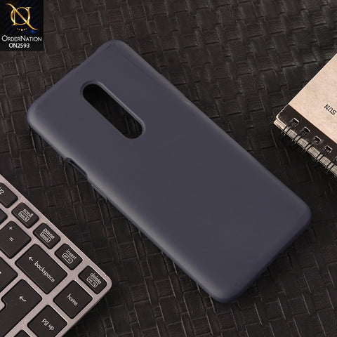 OnePlus 7 Pro Cover - Midnight Blue -  HQ Silica Gel Silicon Shockproof Matte Soft Case