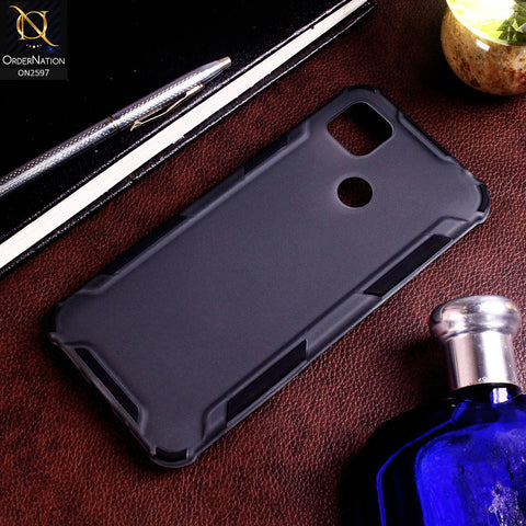 Xiaomi Redmi 9C Cover - Black - New Style Hybrid Soft Bumper Shell Case