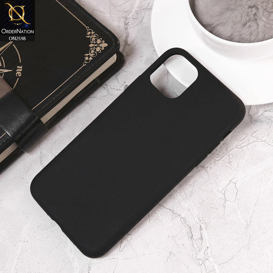 iPhone 11 Pro Max Cover - Black - HQ Silica Gel Silicon Shockproof Matte Soft Case