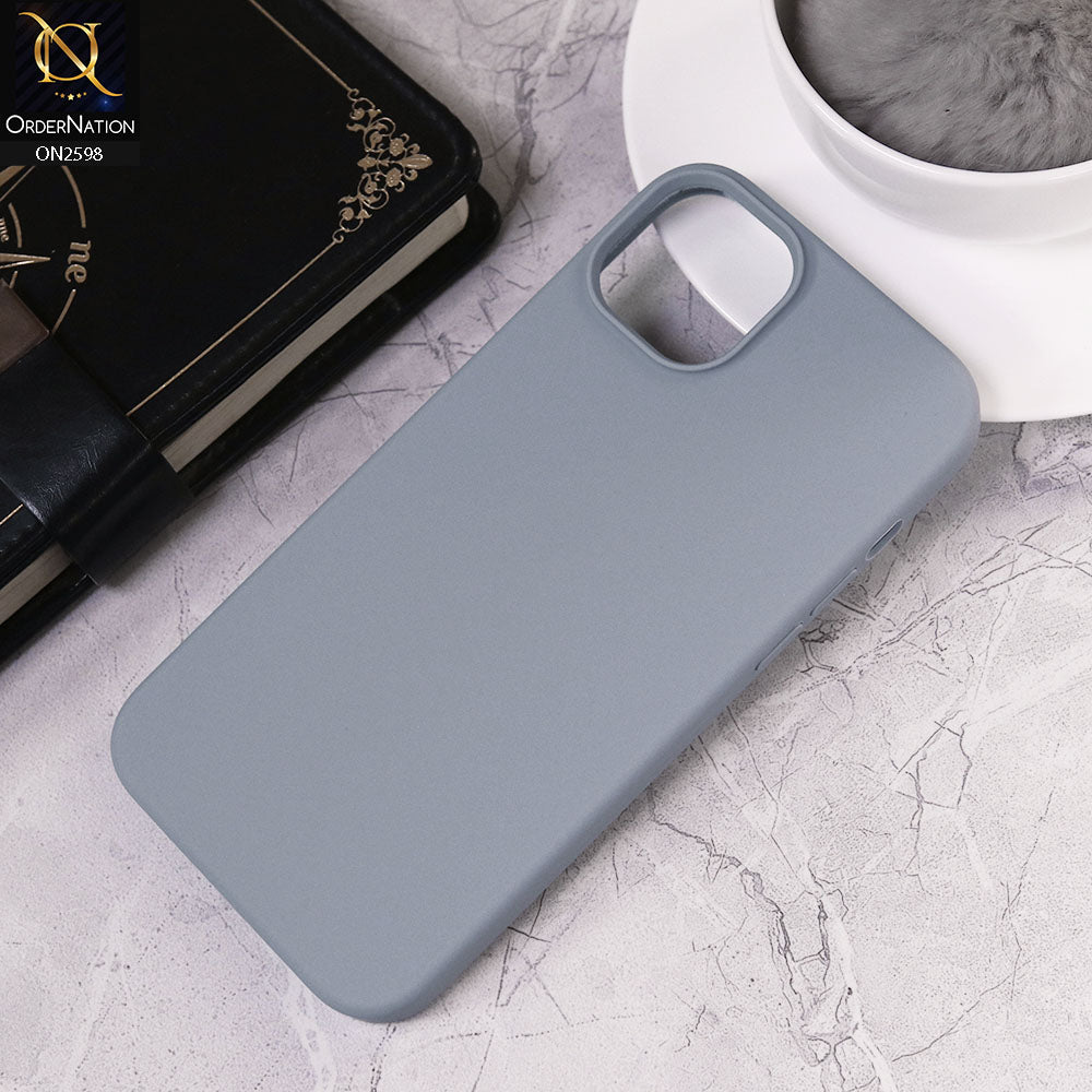 iPhone 14 Plus Cover - Sierra Blue - HQ Silica Gel Silicon Shockproof Matte Soft Case