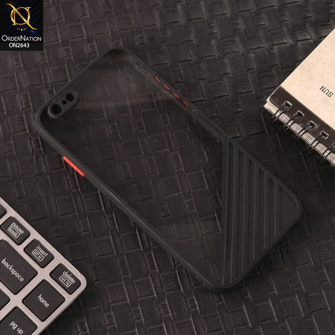 iPhone 6S / 6 Cover - Black -  New Stylish Dual Touch Transparent Soft Triangle Case