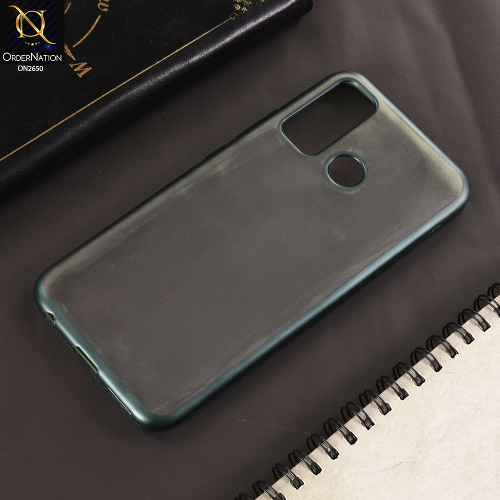 Tecno Spark 5 Cover - Green - Matte Colors Look Semi Transparent Soft Case