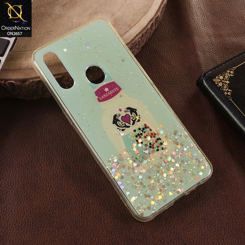 Oppo A31 Cover - Light Green - Glamorous Look Glitter Shine Tpu Case - Glitter Does Not Move