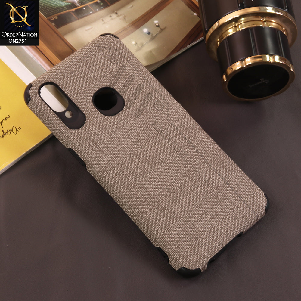 Samsung Galaxy A10s Cover - Gray - Soft New Fresh Look Jeans Texture Cas