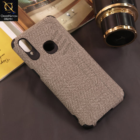 Samsung Galaxy A10s Cover - Gray - Soft New Fresh Look Jeans Texture Cas