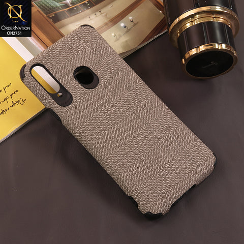 Samsung Galaxy A20s Cover - Gray - Soft New Fresh Look Jeans Texture Cas