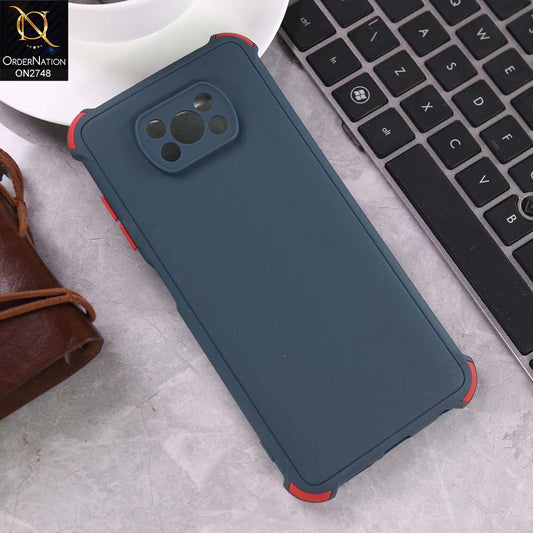 Xiaomi Poco X3 Cover - Deep Blue - Soft New Stylish Matte Look Case