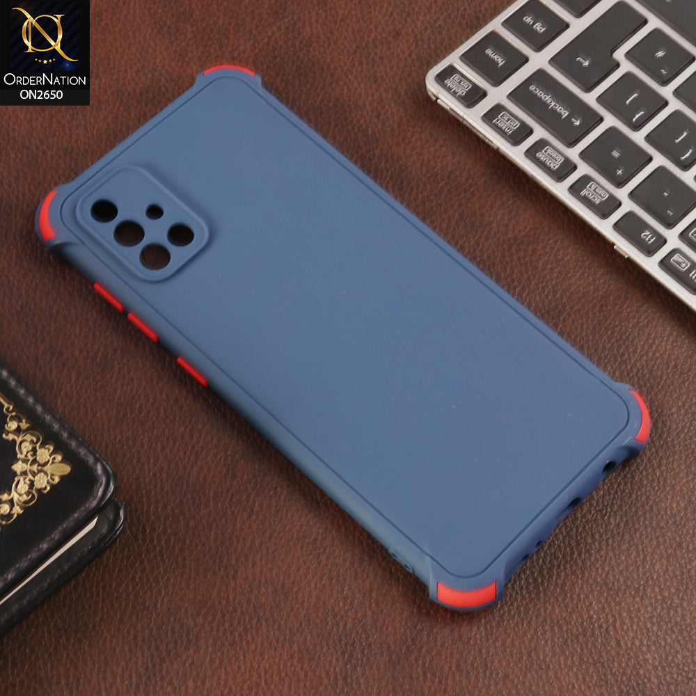 Samsung Galaxy A71 Cover - Blue -  Soft New Stylish Matte Look Case