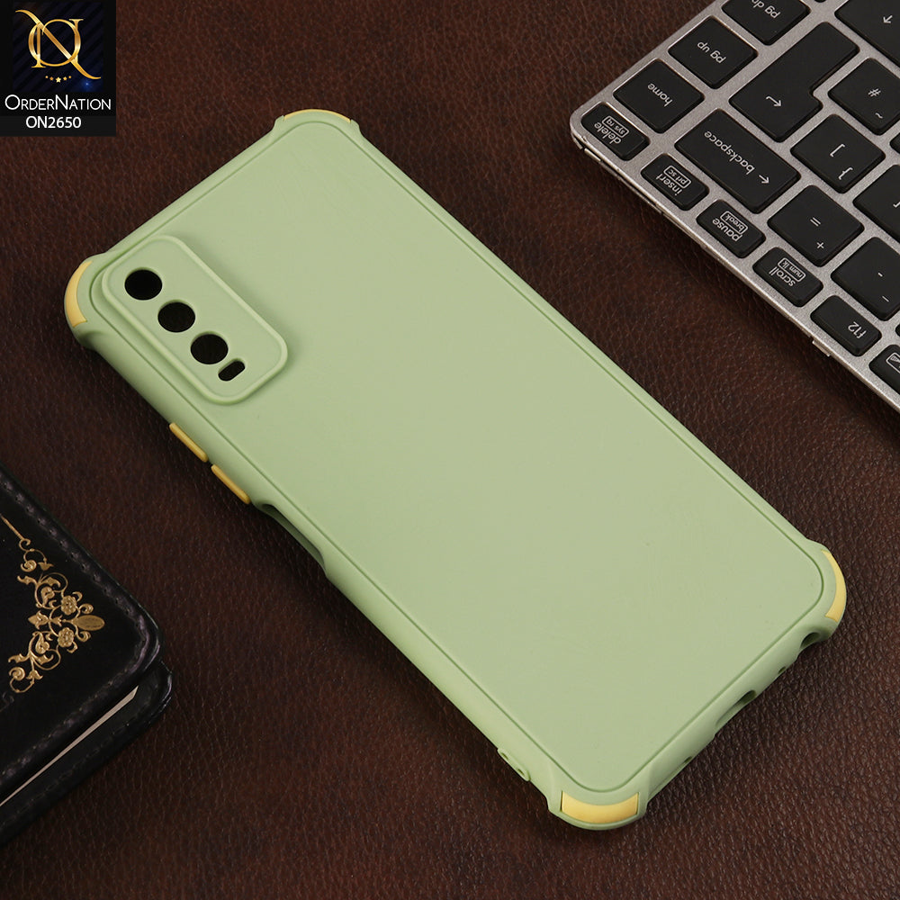 Vivo Y20 Cover - Light Green -  Soft New Stylish Matte Look Case