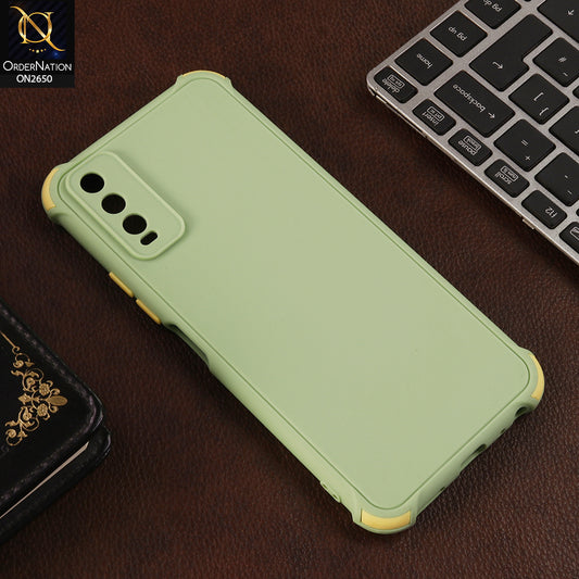 Vivo Y12a Cover - Light Green -  Soft New Stylish Matte Look Case
