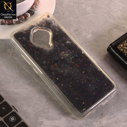 Vivo Y51 (2020 September) Cover - Black -  New Fashion Girlish Loopan Liquid Star Soft Case