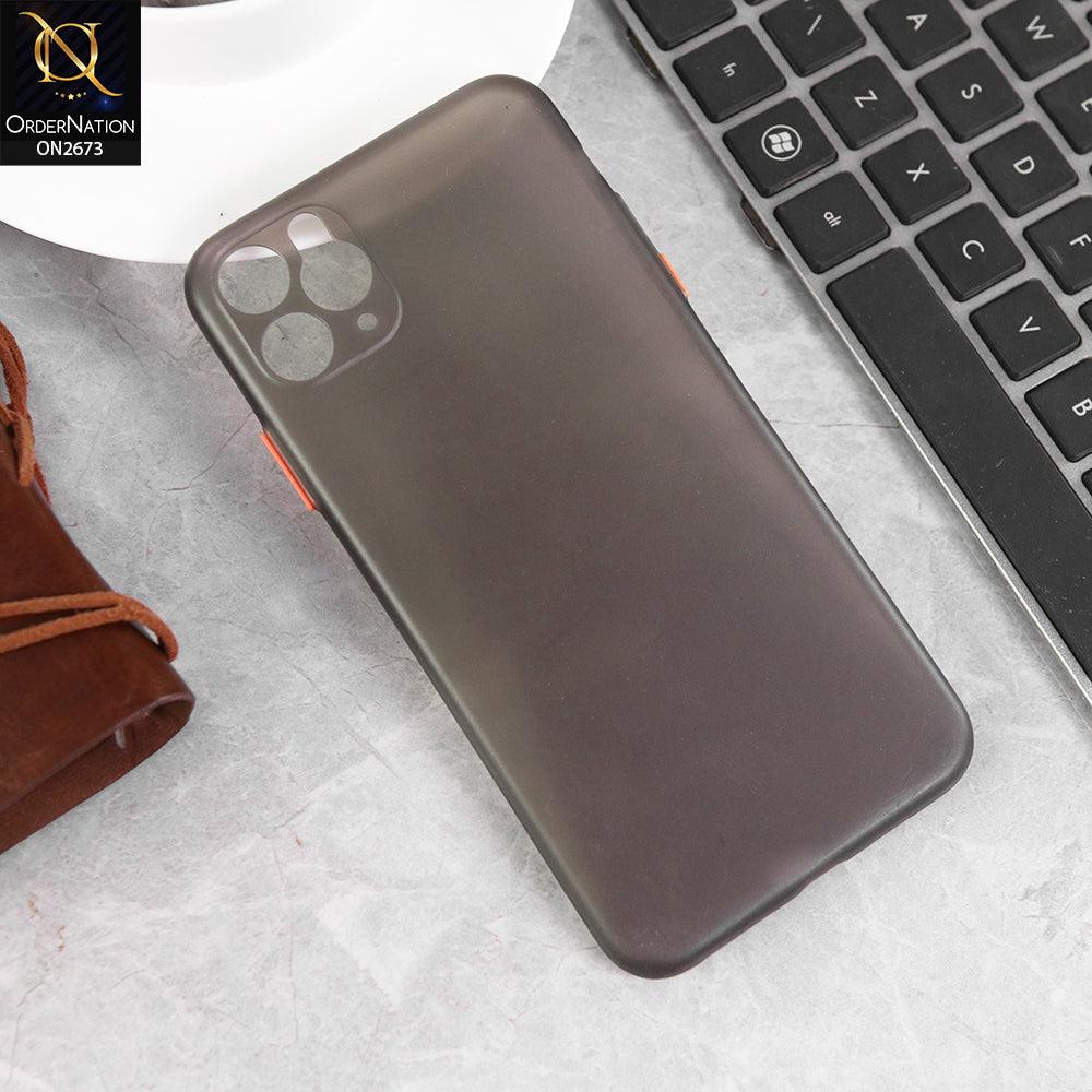 iPhone 11 Pro Max - Gray - New Colored Semi-Transparent Ultra Thin Paper Shell Case