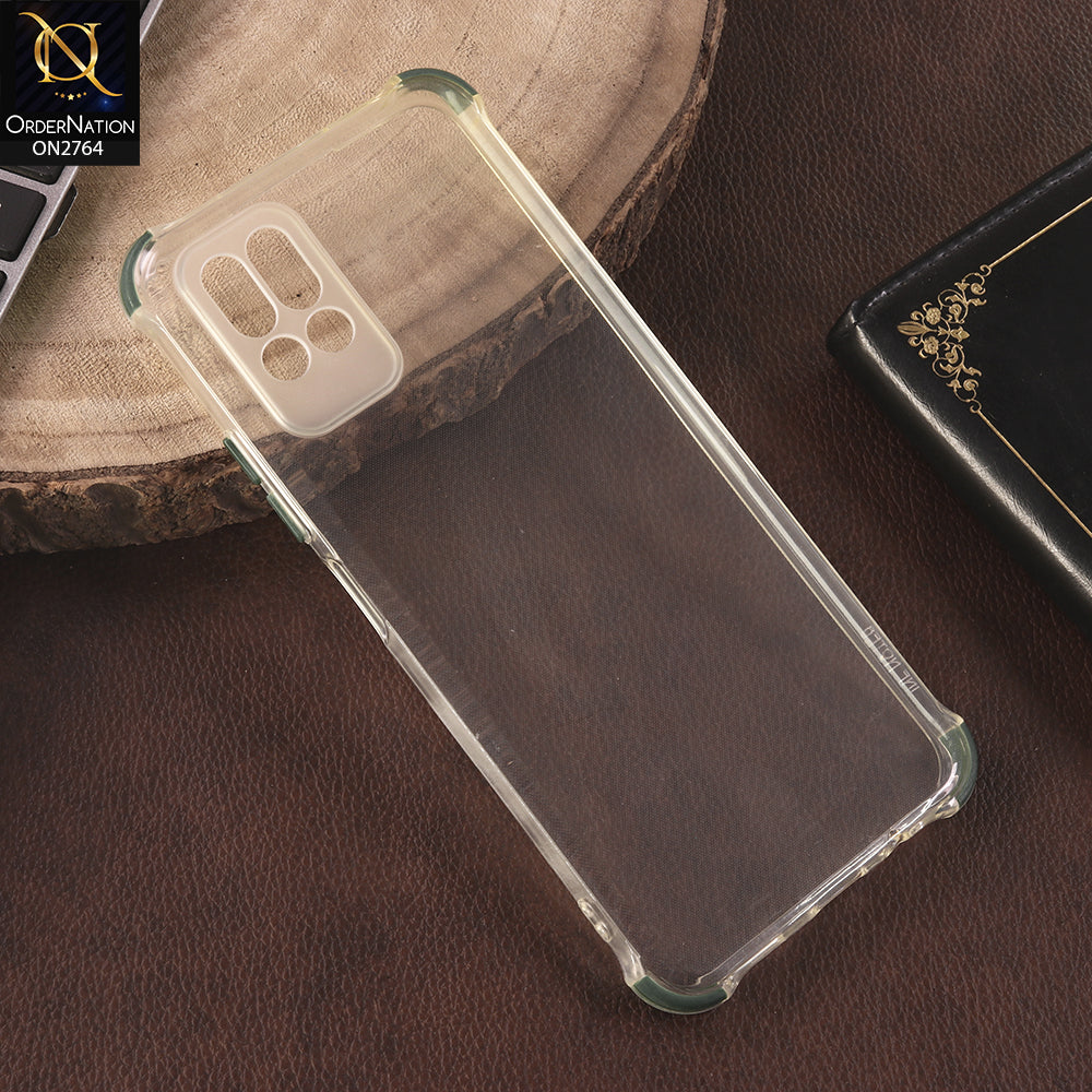 Infinix Note 8 Cover - Dark Green - Soft Anti Shock Colorfull Corner Back Clear Case