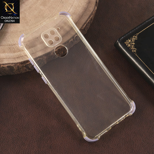 Xiaomi Redmi 10X 4G Cover - Purple - Soft Anti Shock Colorfull Corner Back Clear Case
