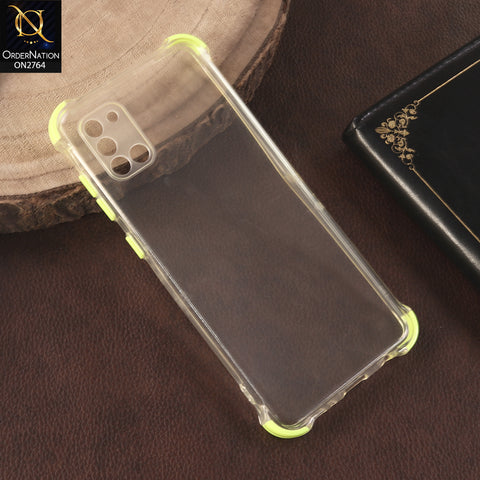 Samsung Galaxy A31 Cover - Light Green - Soft Anti Shock Colorfull Corner Back Clear Case