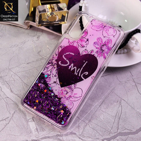 Vivo S1 Cover - Design 7 - Soft Silicone Bling Sparkle Moving Liquid Glitter Case