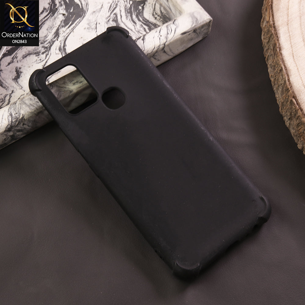 Infinix Hot 10 Cover - Black - 3D Camera Soft Silicon Protective Case